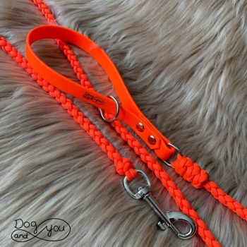 4 szálas Paracord Póráz  Biothane fogóval TERVEZZ MEG!