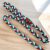 Lapos Paracord kutya póráz Tricolor Piros-fehér-zöld