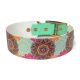 Mandala mintás kutya nyakörv BioThane 38mm