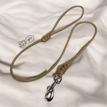 Paracord-felvezeto-poraz-5mm-Basic-bezs-homokszinu-showlead-dogshow-kutyakiallitas-retriverkutyaporaz-kutyaporaz