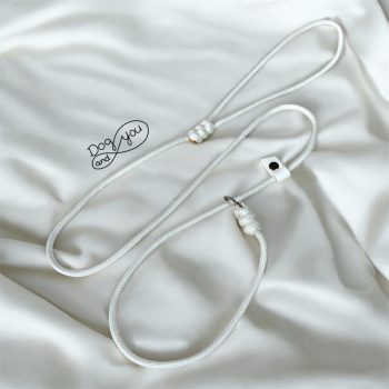 Paracord-felvezeto-poraz-5mm-Basic-feher-showlead-dogshoh-kutyakiallitas-retriverkutyaporaz-kutyaporaz