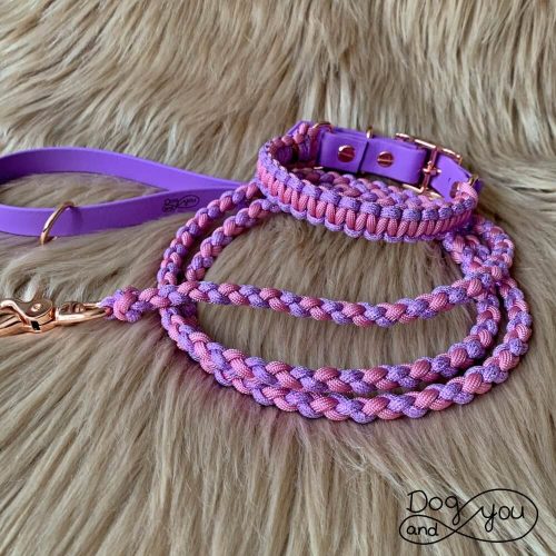 paracord-nyakorv-poraz-lila-fonottnyakorv-fonottporaz-kutyanyakorv-kutyaporaz-szett