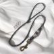 Paracord-felvezeto-poraz-4mm-Basic-barna-sotetbarnaszinu-showlead-dogshow-kutyakiallitas-retriverkutyaporaz-kutyaporaz