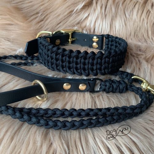 paracord-nyakorv-poraz-neonnarancs-szett-nyarislager-kutyafelszereles-kezmuves-fonottnyakorv-fonottporaz-paracord szett