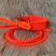 paracord-nyakorv-poraz-neonnarancs-szett-nyarislager-kutyafelszereles-kezmuves-fonottnyakorv-fonottporaz-paracord szett