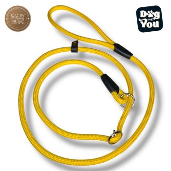   Retriver kötélpóráz Napsárga 8 mm (műanyag díszelkötéssel)